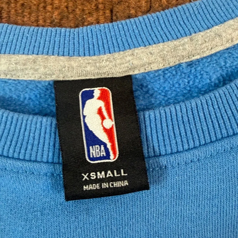 A+ hoop NBA Oklahoma City Thunder Sweatshirt Blue OKC Raglan Pullover XS